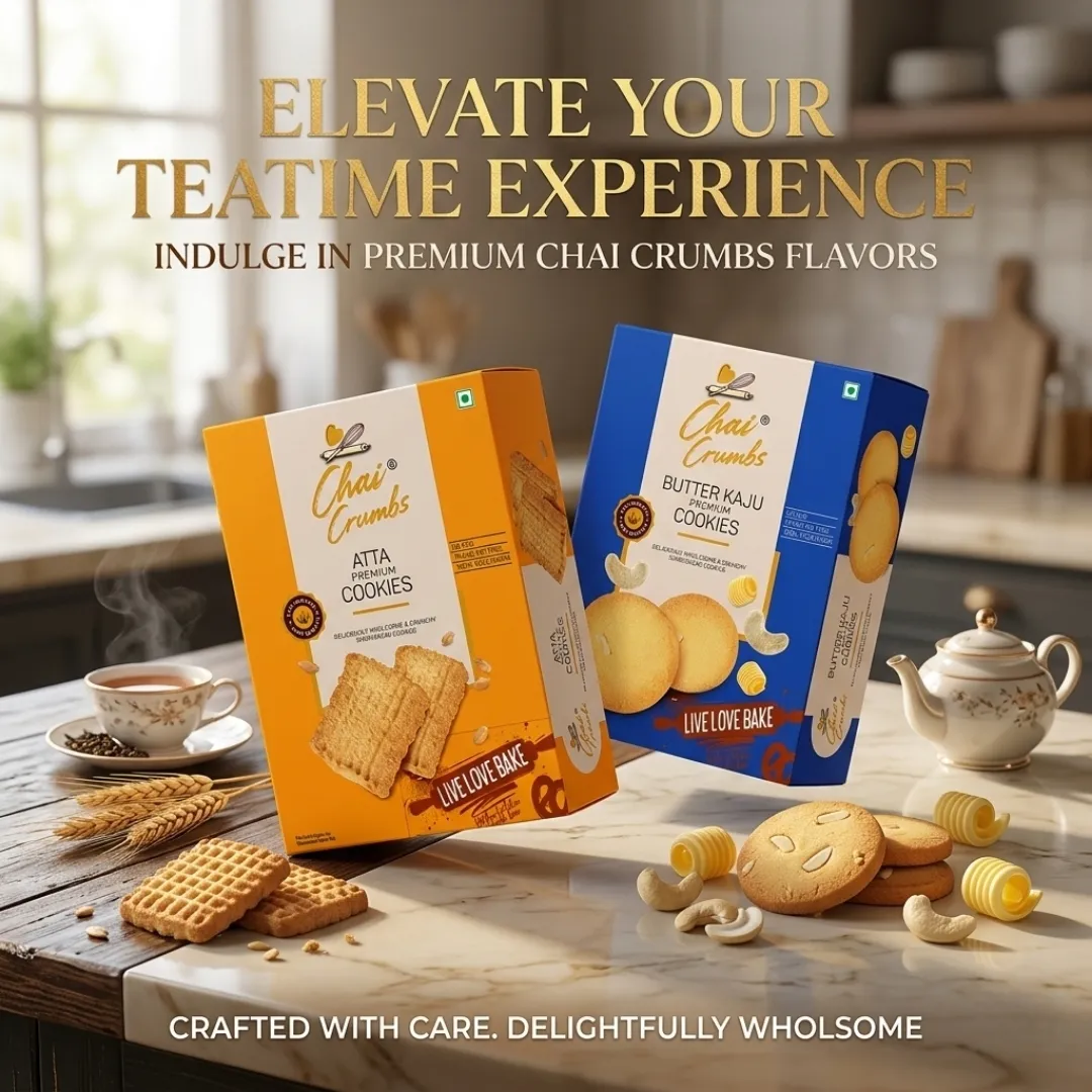 Elevate Your Tea Time with Chai Crumbs Premium Cookies